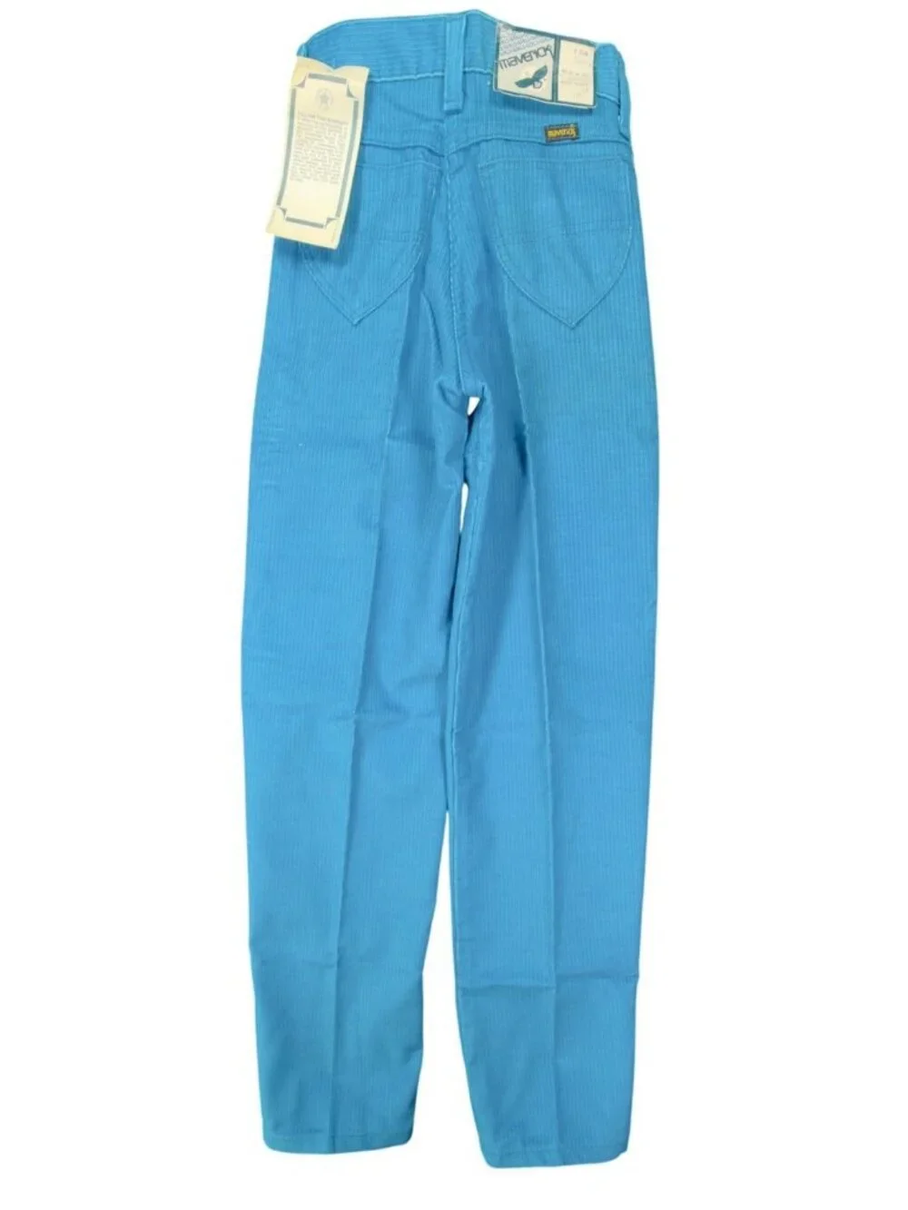 Maverick Corduroy Pants Girls 8 Slim Blue Cotton Blend Vintage 80s Deadstock NWT
